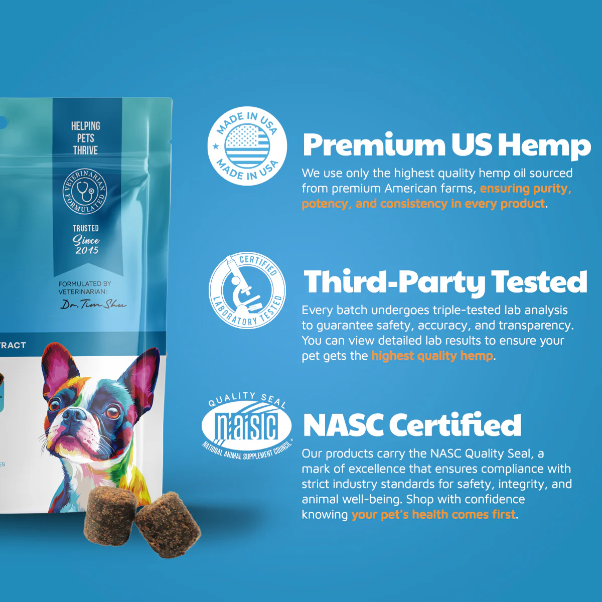 VetHemp Calming Chews for Dogs - Image 3